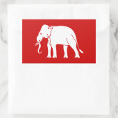 シャメゾウ 長方形シール (バッグ)