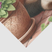 シャメネキャットインガーデンとクレイポットティッシュペーパー 薄葉紙 (詳細)