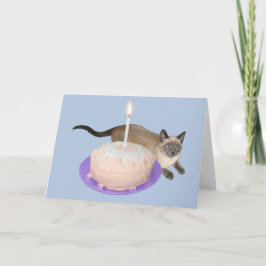 シャメネコお誕生日ケーキ カード