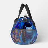 シャメネコのポーズ付け抽象芸術 パーソナライズされた ダッフルバッグ (右)