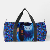 シャメネコのポーズ付け抽象芸術 パーソナライズされた ダッフルバッグ (裏面)