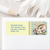 シャメネコカスタム差出人住所ラベル ラベル (インサイチュ)