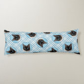 シャメネコポートレート絵を描ズキュートオリジナルアート ボディピロー (裏面)