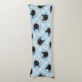 シャメネコポートレート絵を描ズキュートオリジナルアート ボディピロー (正面縦)