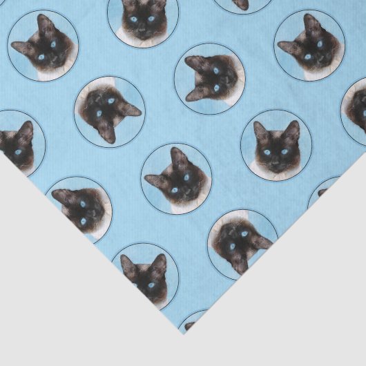 シャメネコポートレート絵を描ズキュートオリジナルアート 薄葉紙 (詳細)