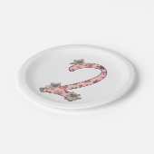 シャメネコ二誕生日子供へ猫紙Pl ペーパープレート (アングル)