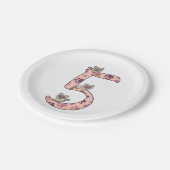 シャメネコ五誕生日子供へ猫紙プラ ペーパープレート (アングル)