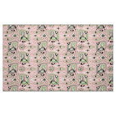 シャメネコ抽象芸術オンピンク ファブリック (ファットクウォーター)