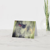 シャメネコ白黒サンキューカード サンキューカード (正面)