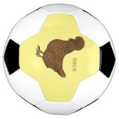 シャモアポリッシュチキンカートゥーンイラストレーション サッカーボール (回転)