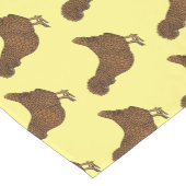 シャモアポリッシュチキンカートゥーンイラストレーション ショートテーブルランナー (コーナー)