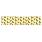 シャモアポリッシュチキンカートゥーンイラストレーション ショートテーブルランナー (横)