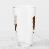 シャモアポリッシュチキンカートゥーンイラストレーション タンブラーグラス (左)