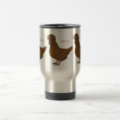 シャモアポリッシュチキンカートゥーンイラストレーション トラベルマグ (中央)