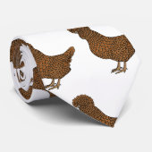 シャモアポリッシュチキンカートゥーンイラストレーション ネクタイ (ロール)