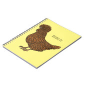 シャモアポリッシュチキンカートゥーンイラストレーション ノートブック (左側)