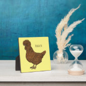 シャモアポリッシュチキンカートゥーンイラストレーション フォトプラーク (インサイチュ)