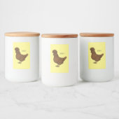 シャモアポリッシュチキンカートゥーンイラストレーション フードラベル (ボトル)