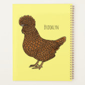 シャモアポリッシュチキンカートゥーンイラストレーション プランナー手帳 (裏面)