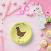 シャモアポリッシュチキンカートゥーンイラストレーション ペーパーボウル (パーティー)