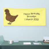 シャモアポリッシュチキンカートゥーンイラストレーション 横断幕 (トレードショー)