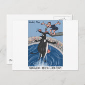 シャモオおもしろいカウギフト&収集品 ポストカード (正面/裏面)