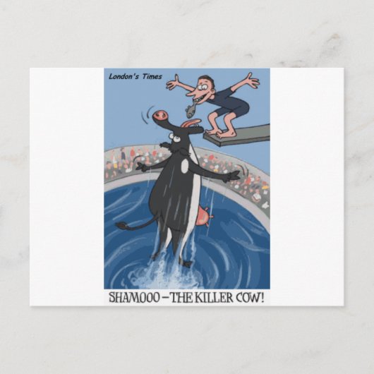 シャモオおもしろいカウギフト&収集品 ポストカード (正面)