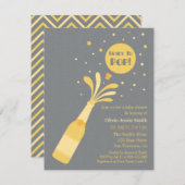 シャモダンンパン,ベビーポップ・アートのシャワーの準備完了 招待状 (正面/裏面)