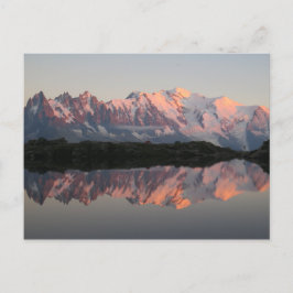シャモニックスレークデチェズリスサンセット ポストカード