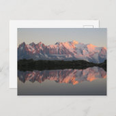 シャモニックスレークデチェズリスサンセット ポストカード (正面/裏面)