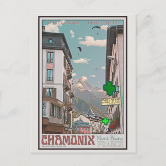 シャモニーの村(白い) ポストカード