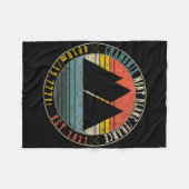 シャモニーバレーモンブランフランススキースノーボード フリースブランケット (正面(横))