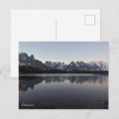 シャモニーフランスのアルプス ポストカード (正面/裏面)