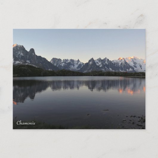 シャモニーフランスのアルプス ポストカード (正面)