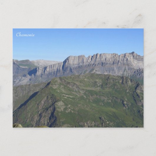 シャモニーフランスのアルプス ポストカード (正面)