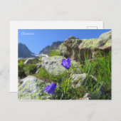 シャモニーフランスのアルプス ポストカード (正面/裏面)