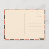 シャモニーフランスヴィンテージモンブランスキー ポストカード (裏面)