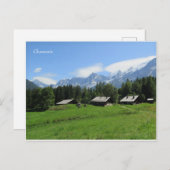 シャモニーモンブランフランスのアルプス ポストカード (正面/裏面)