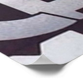 シャモニーモンブランフランスヴィンテージスキー ポスター (角)