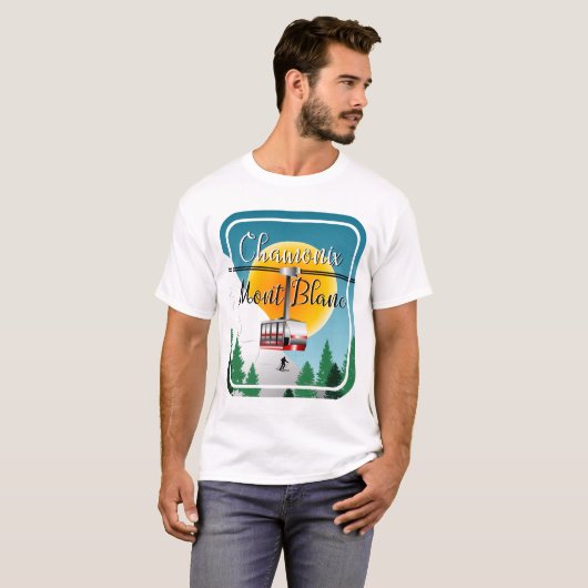 シャモニーモンブランフランス Tシャツ (正面フル)