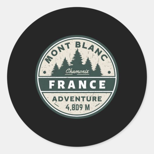 シャモニーモンブランリゾートエリアオンフランスアンドイタル ラウンドシール (正面)