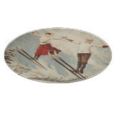 シャモニーモンブランヴィンテージスフランスのキーポスター カッティングボード (角)