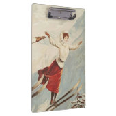 シャモニーモンブランヴィンテージスフランスのキーポスター クリップボード (右)