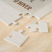 シャモニーモンブランヴィンテージスフランスのキーポスター ジグソーパズル (側面)