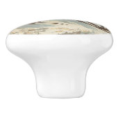 シャモニーモンブランヴィンテージスフランスのキーポスター セラミックノブ (側面)