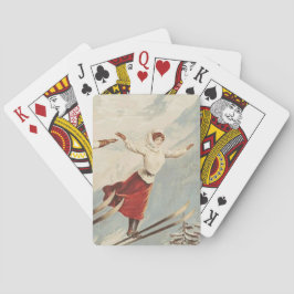 シャモニーモンブランヴィンテージスフランスのキーポスター トランプ