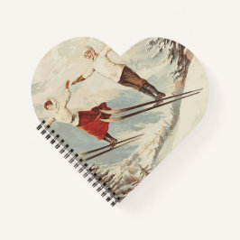 シャモニーモンブランヴィンテージスフランスのキーポスター ノートブック