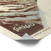 シャモニーモンブランヴィンテージスフランスのキーポスター ポスター (角)