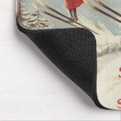 シャモニーモンブランヴィンテージスフランスのキーポスター マウスパッド (コーナー)