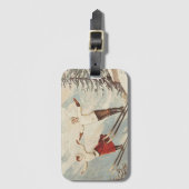 シャモニーモンブランヴィンテージスフランスのキーポスター ラゲッジタグ (正面縦)